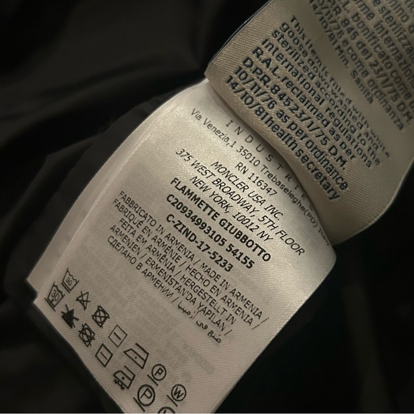 MONCLER flammette giubbotto black sz3 - Picture 7 of 16